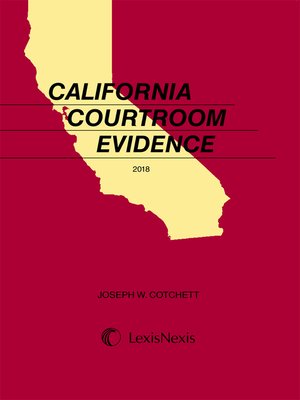 cover image of California Courtroom Evidence
